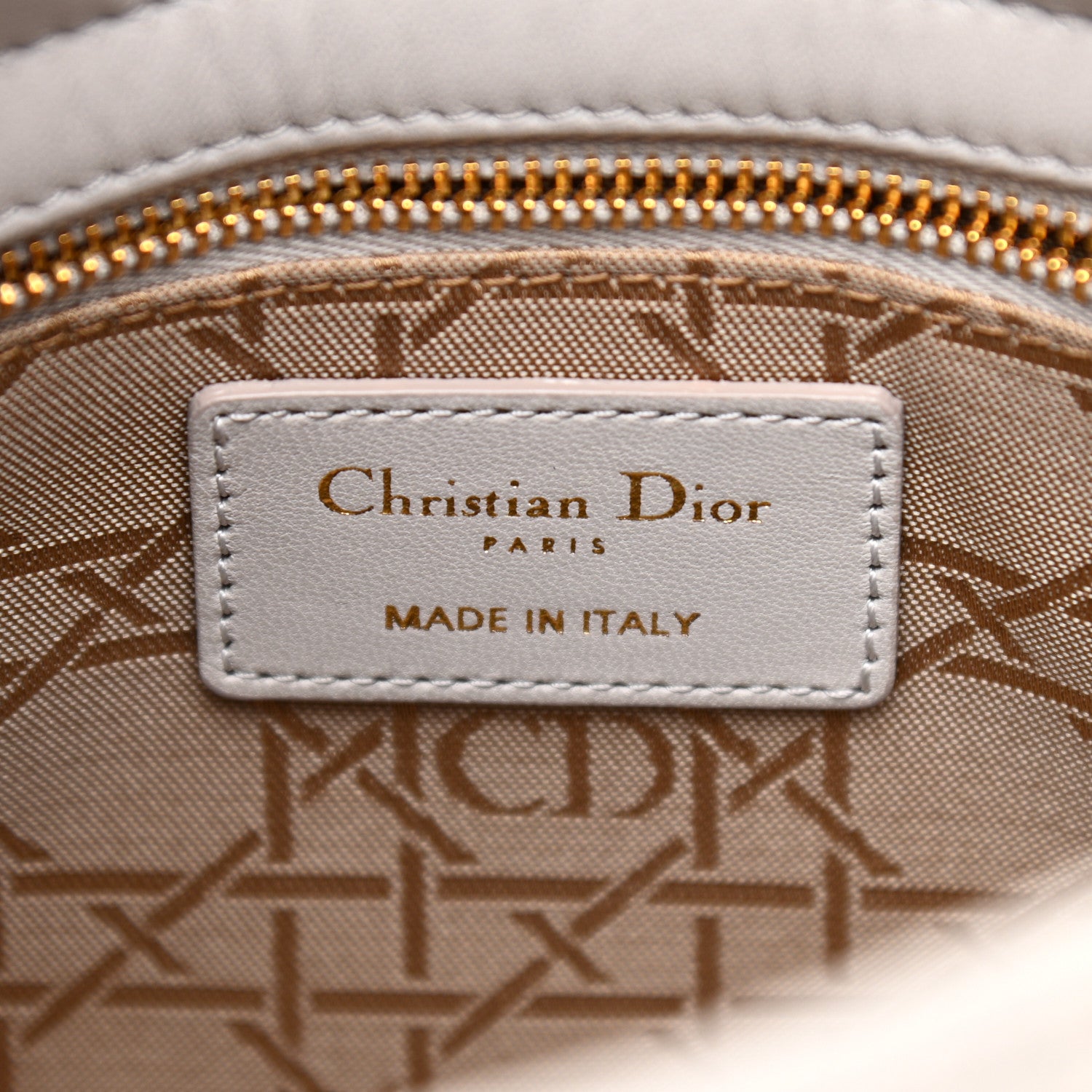 Christian Dior Lambskin Cannage Small Lady Dior Grey 5 of 11