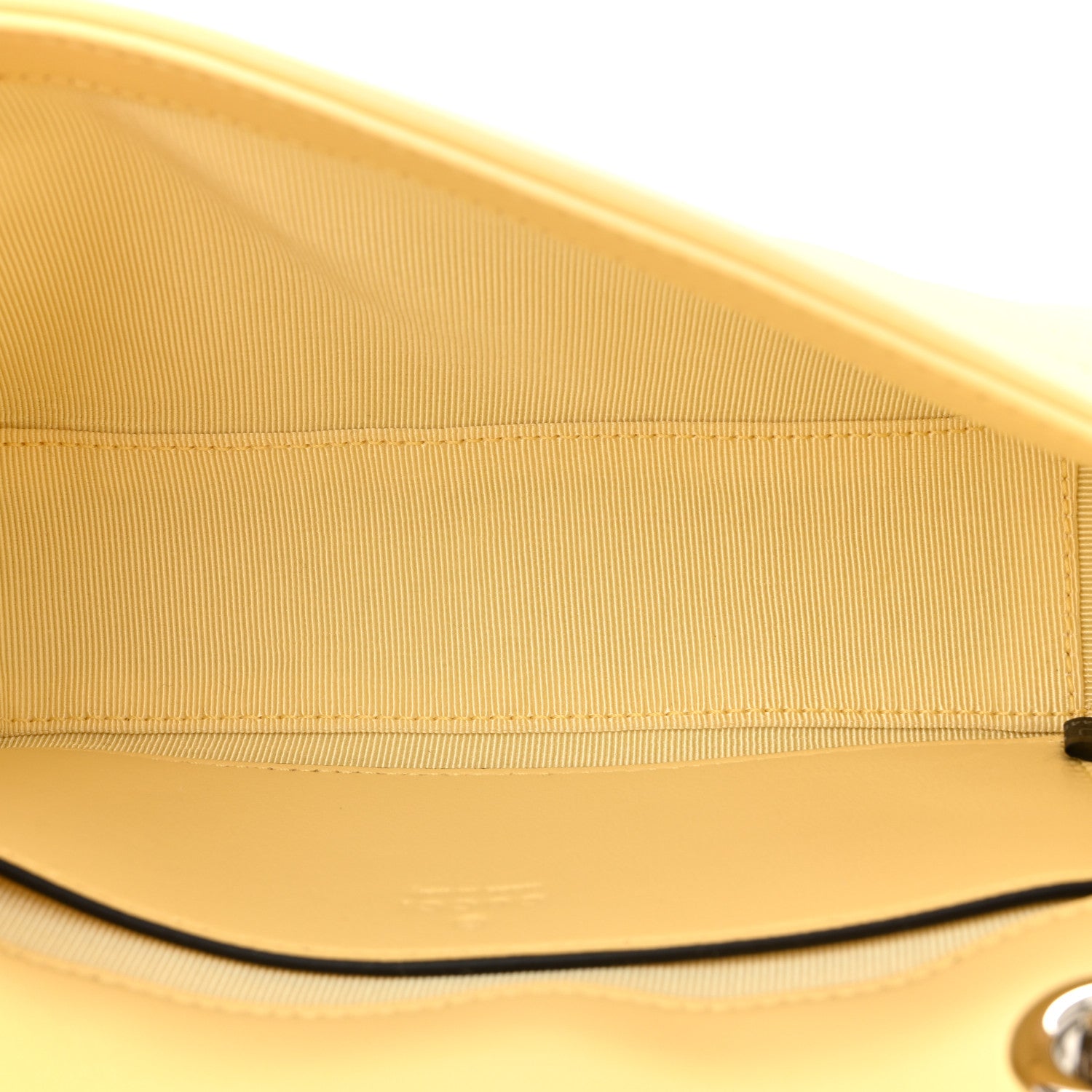 Gucci Lambskin Matelasse Small GG Marmont Shoulder Bag Yellow 4 of 9