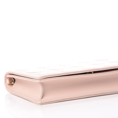 Christian Dior Lambskin Cannage Lady Dior Clutch Rose Poudre 6 of 13