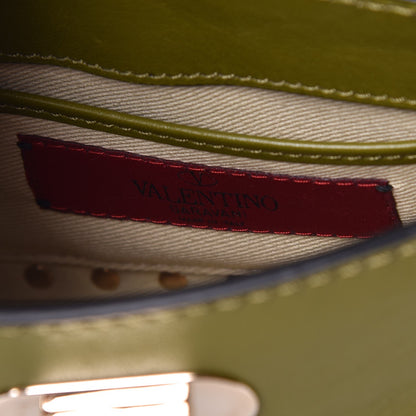 Valentino Garavani Vitello Small Rockstud Chain Strap Shoulder Bag Military Green 6 of 7