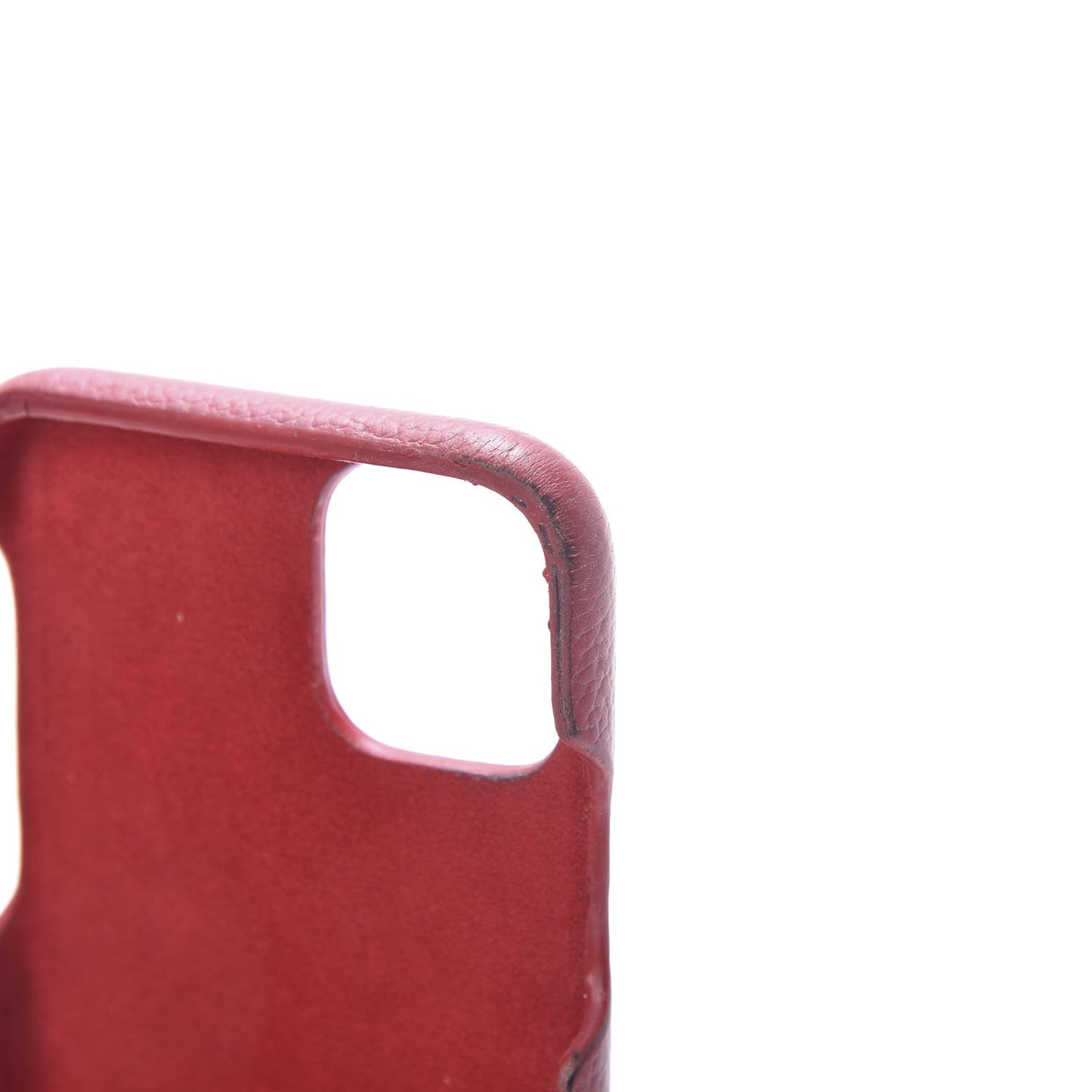 Calfskin Monogram iPhone 11 Pro Bumper Scarlet