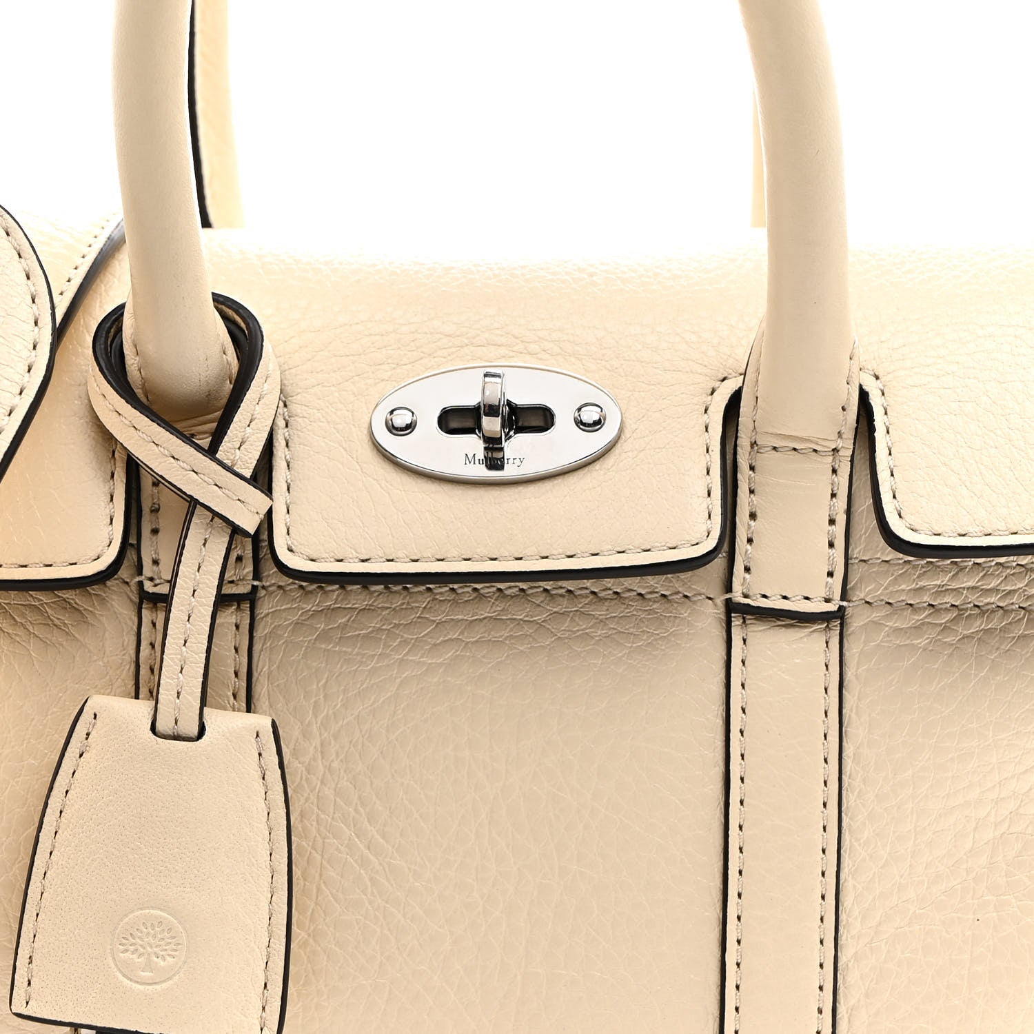 Mulberry Classic Grain Mini Bayswater White 8 of 13