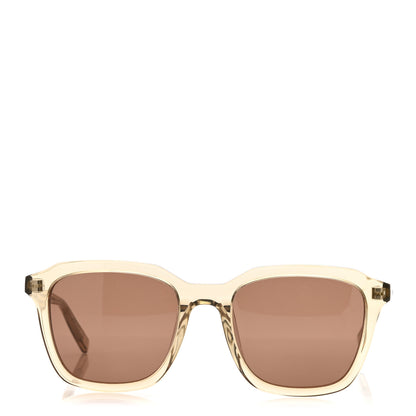 Saint Laurent Transparent Acetate SL 457 Sunglasses Brown 2 of 7