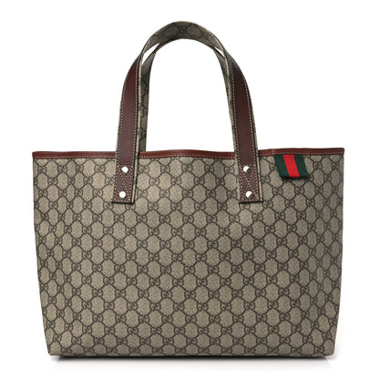 Gucci GG Plus Monogram Medium Signature Web Loop Tote Brown 1 of 9