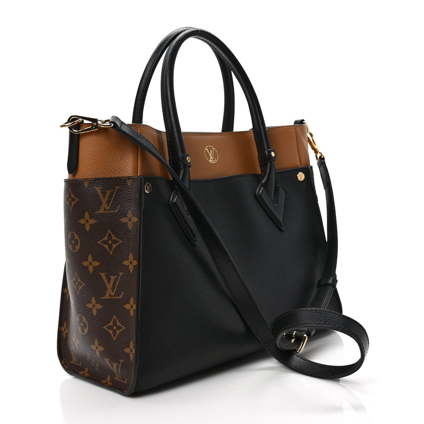 Calfskin Monogram On My Side Black