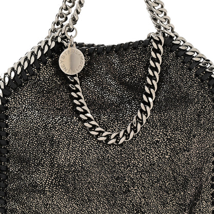 Stella McCartney Chamois Shiny Dotted Tiny Falabella Tote Ruthenium 7 of 9