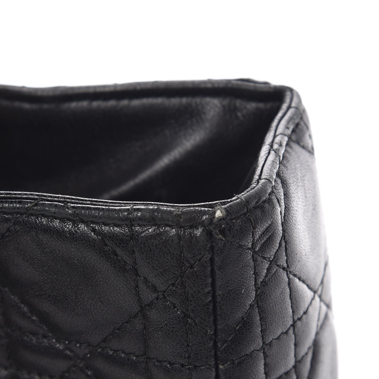 Christian Dior Lambskin Cannage Large Lady Dior Black 8 of 10