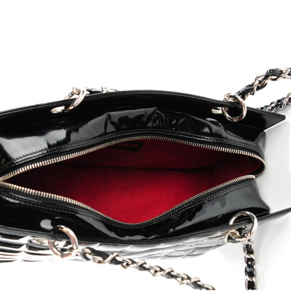 Chanel Patent Chocolate Bar Timeless CC Tote Black 5 of 7