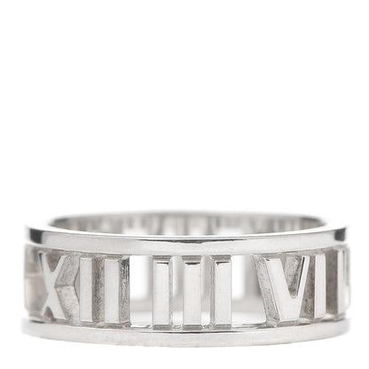 Tiffany Sterling Silver Wide Atlas Open Ring 54 6.75 1 of 5