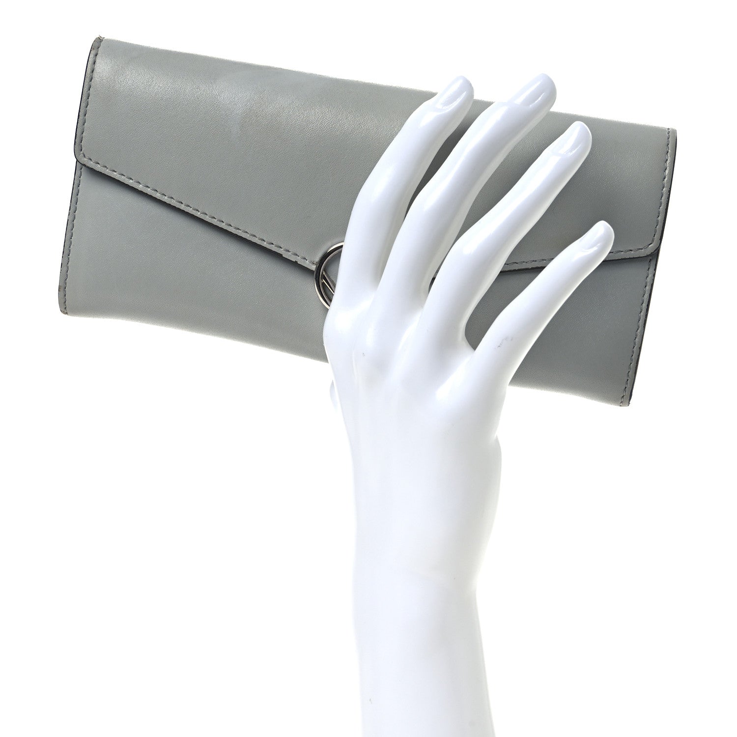 Fendi Vitello Cruise F is Fendi Continental Envelope Wallet  Perla 2 of 12