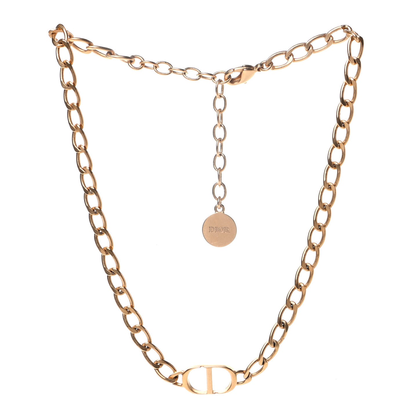 Metal Petit CD Choker Necklace Gold