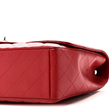 Chanel Caviar Quilted Maxi Single Flap Red 10 of 10