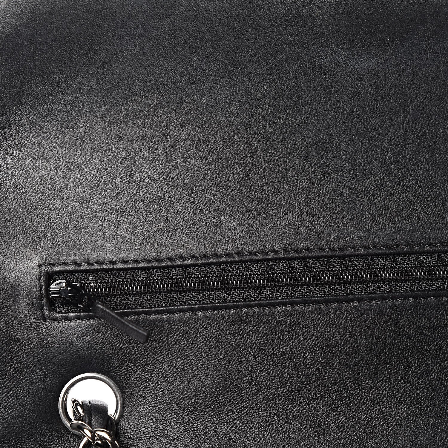 Chanel Lambskin Quilted Jumbo Double Flap Black 9 of 18