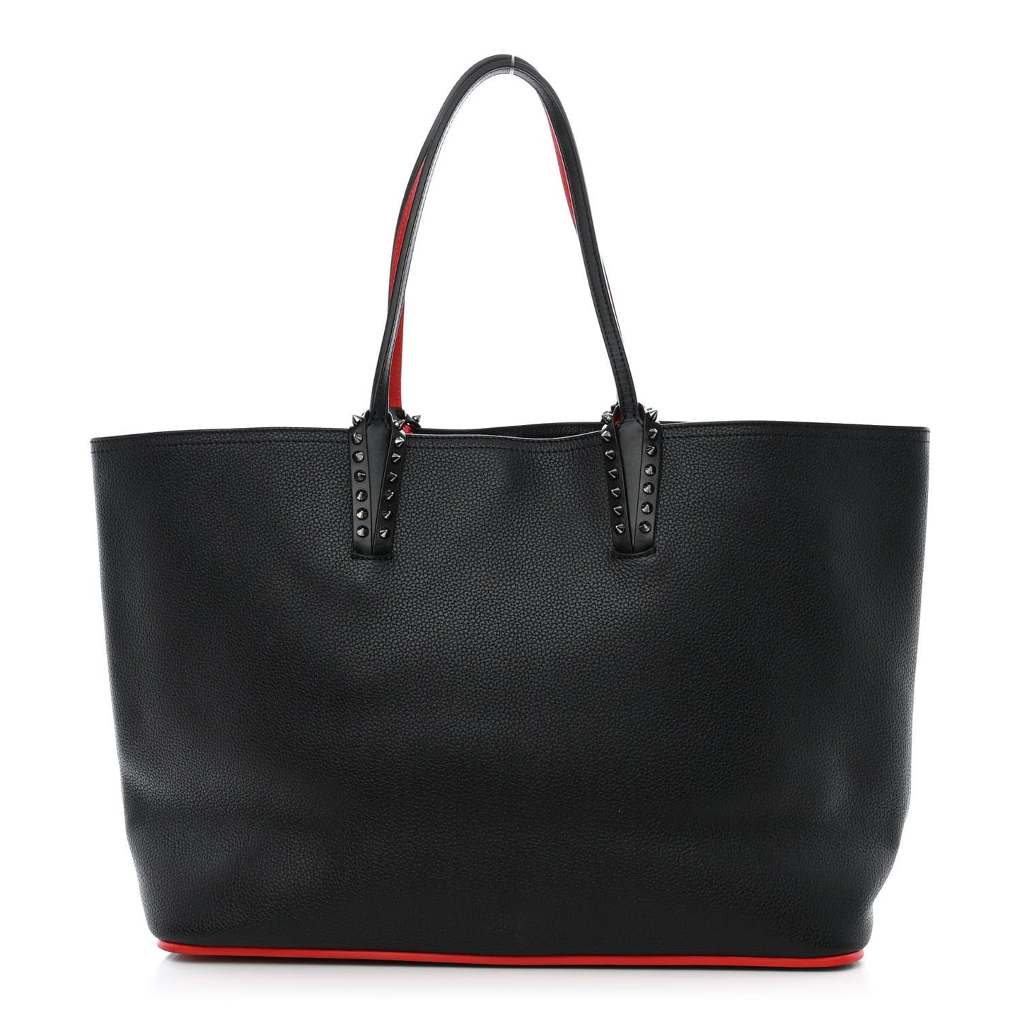 Calfskin Spikes East West Cabata Tote Black
