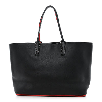 Christian Louboutin Calfskin Spikes East West Cabata Tote Black 3 of 12