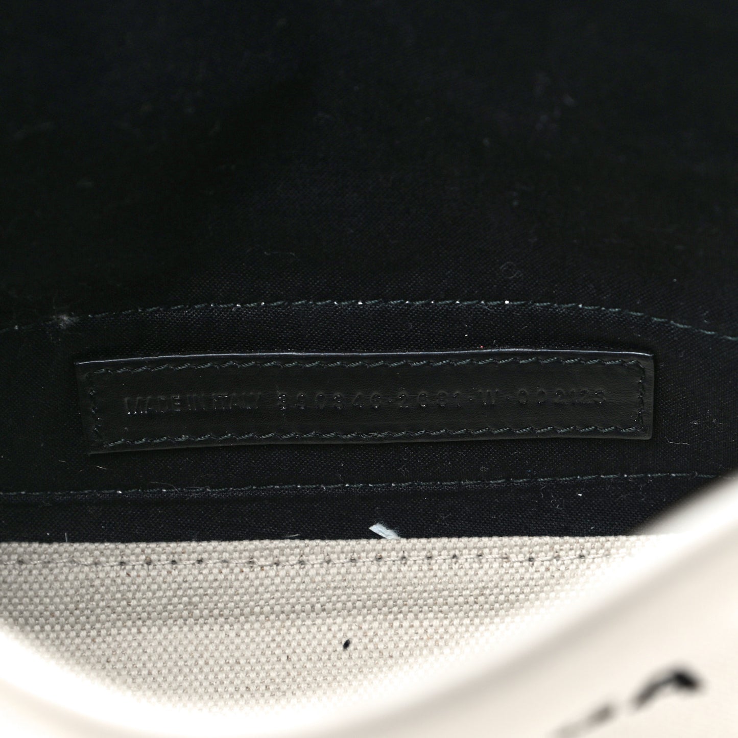 Cotton Canvas Calfskin Navy Cabas XS Natural
