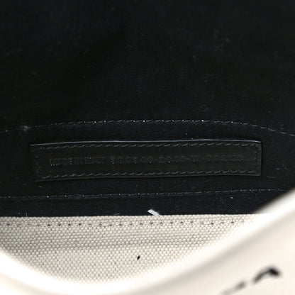 Balenciaga Cotton Canvas Calfskin Navy Cabas XS Natural 6 of 15