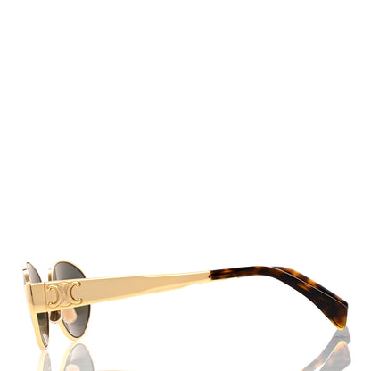 Celine Metal Triomphe 01 Sunglasses CL40235U Gold Green 3 of 8