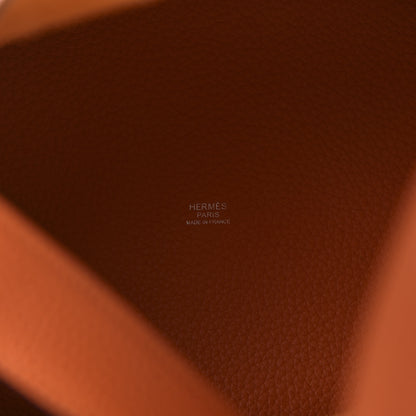 Hermes Taurillon Clemence Picotin Lock 26 GM Orange 9 of 11