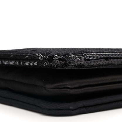 Celine Sequin Small Trio Crossbody Bag Black 11 of 12