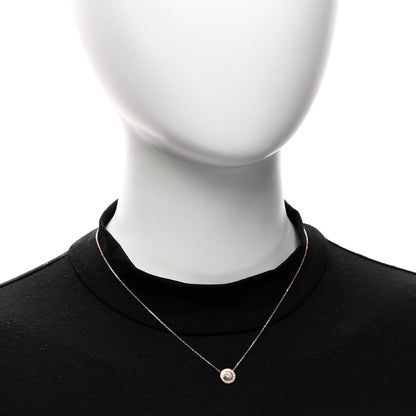 Cartier 18K Pink Gold Diamond .21ct D'Amour Pave Necklace 2 of 5