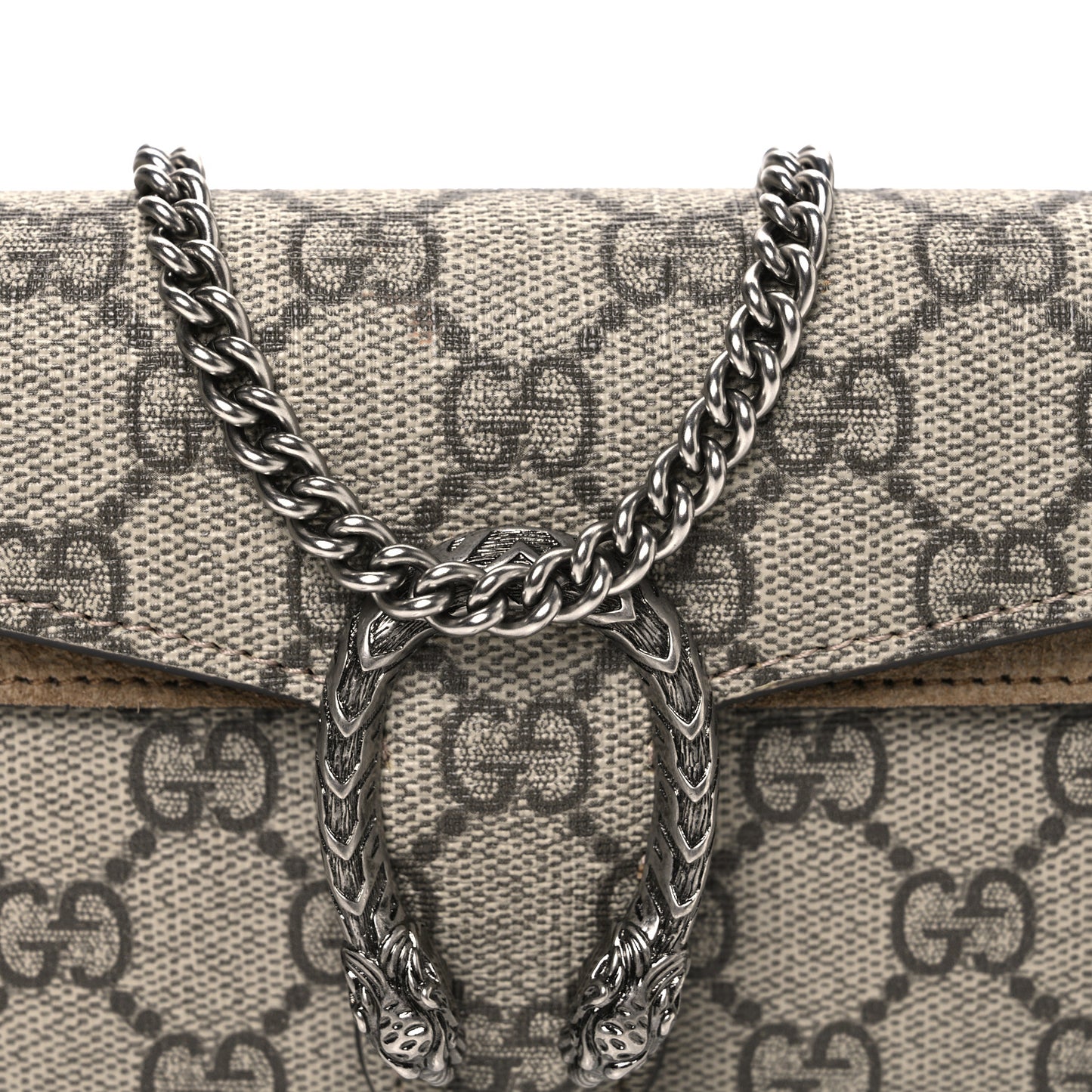 GG Supreme Monogram Super Mini Dionysus Shoulder Bag Taupe
