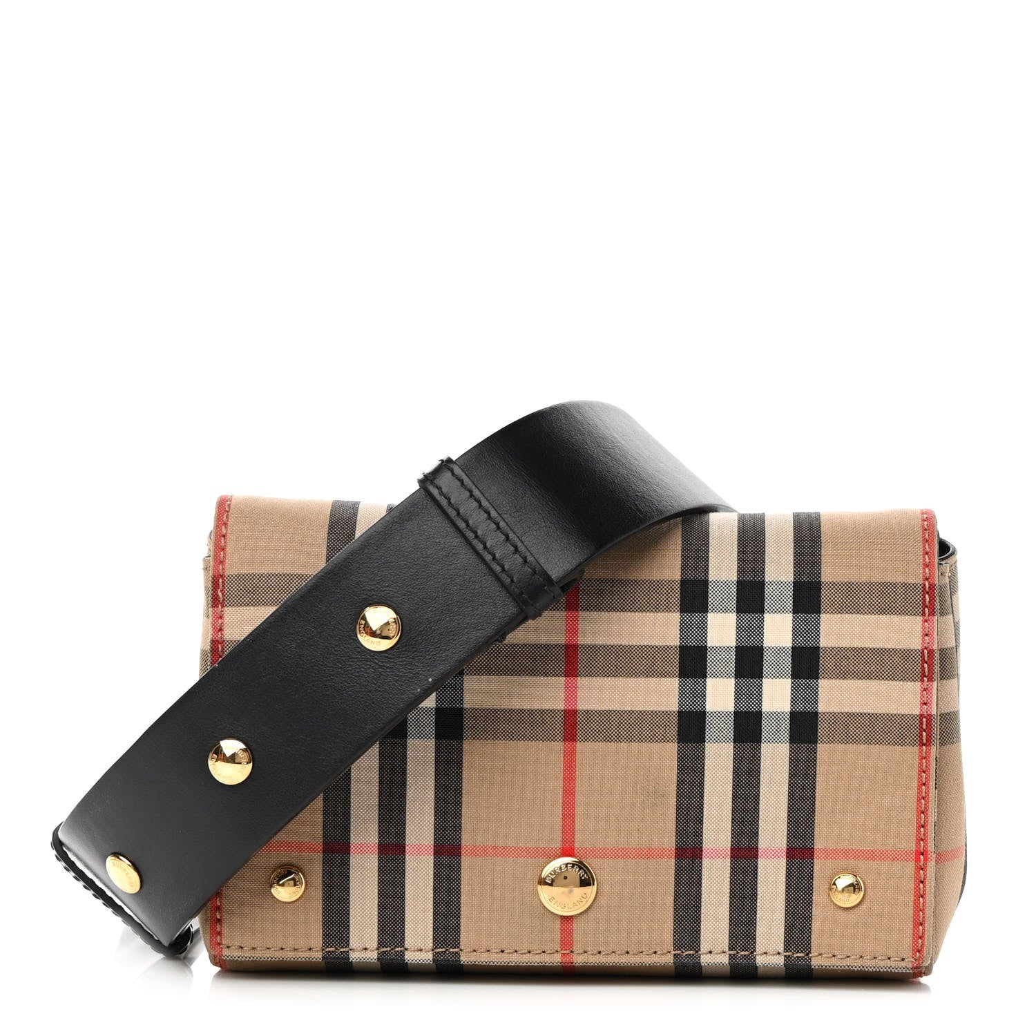 Burberry Vintage Check Hackberry Crossbody Bag Archive Beige Black 1 of 10