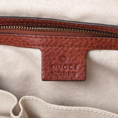 Gucci Monogram Laidback Crafty Dome Satchel Orange 6 of 12