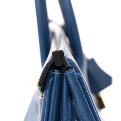 Hermes Taurillon Novillo Birkin 30 Deep Blue 11 of 12