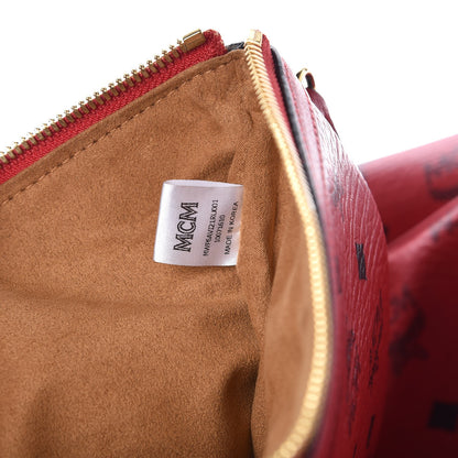 MCM Visetos Large Liz Reversible Shopper Tote Ruby Red 12 of 12