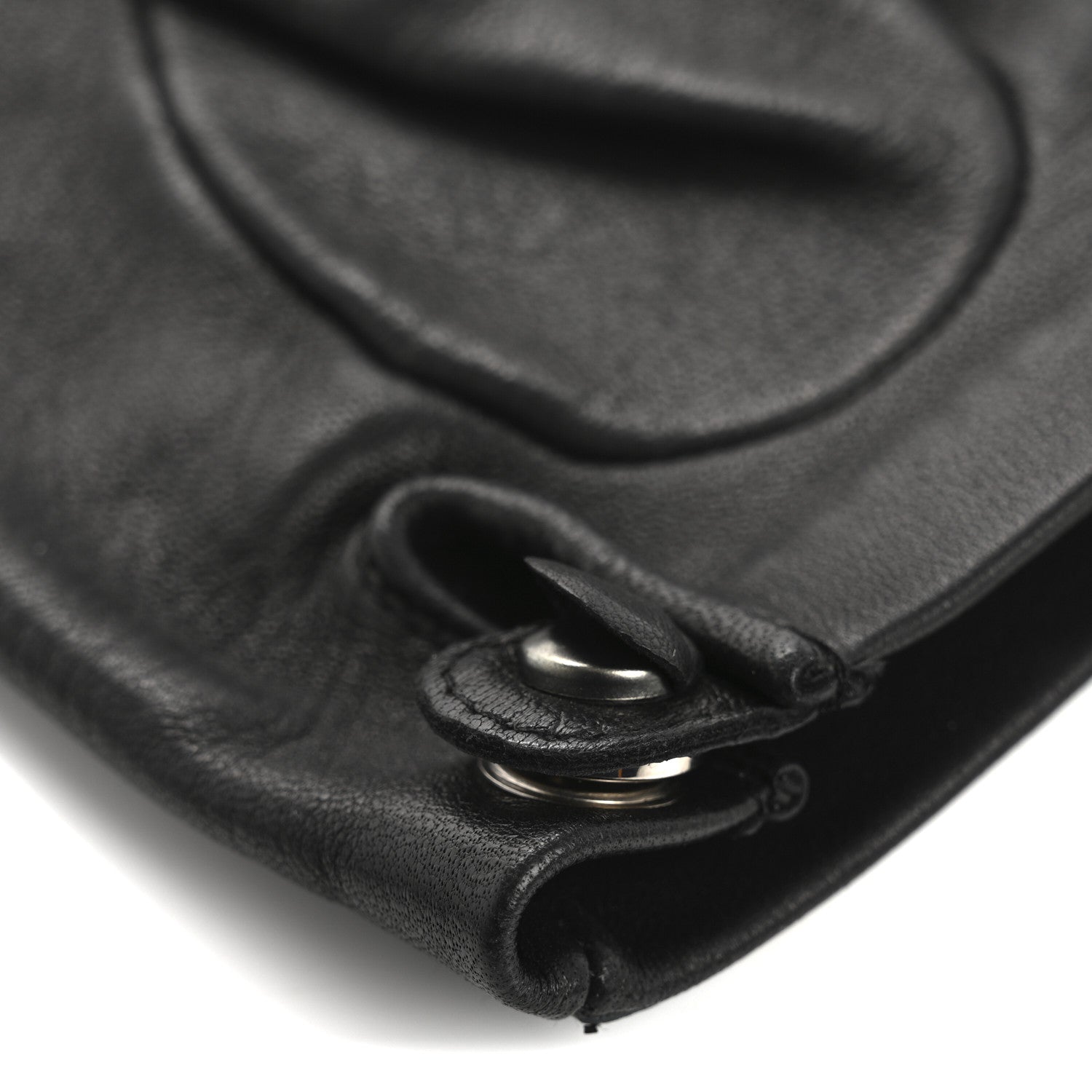 Chanel Lambskin Paris Dallas Fingerless CC Gloves 6 Black 8 of 9