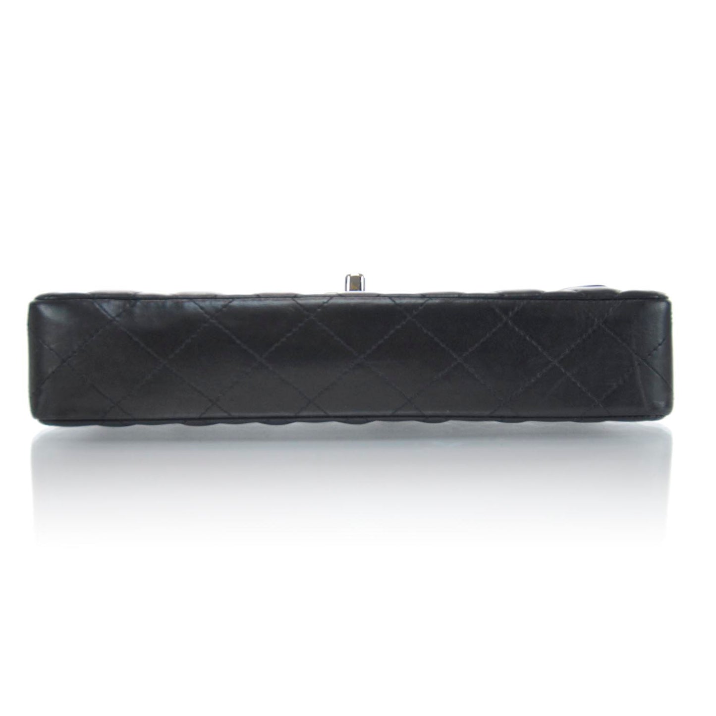 Lambskin East West Flap Black