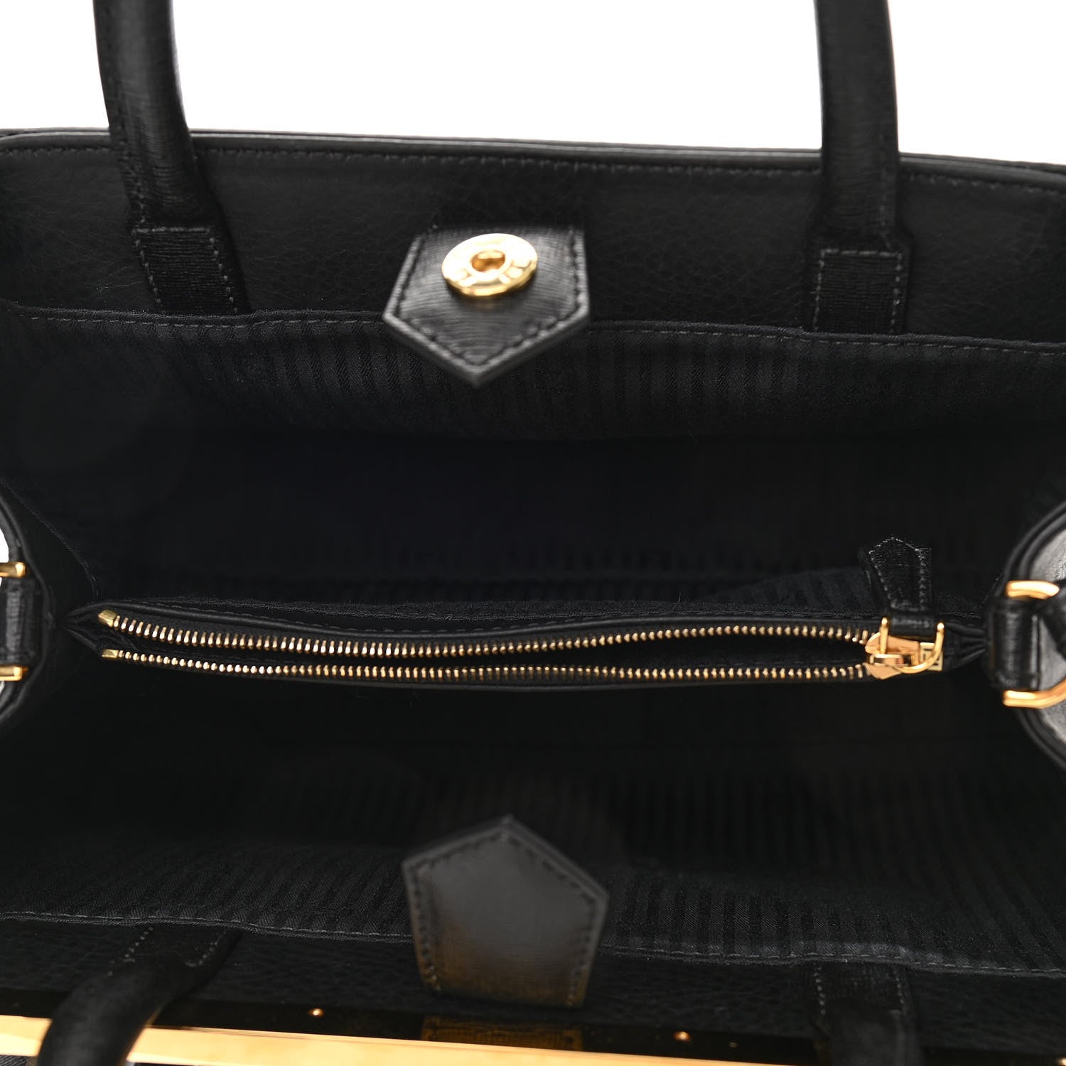 Fendi Vitello Elite Petite 2Jours Tote Black 5 of 10