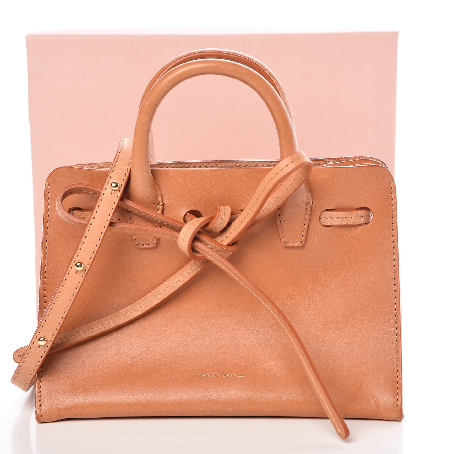 Calfskin Mini Mini Sun Bag Cammello
