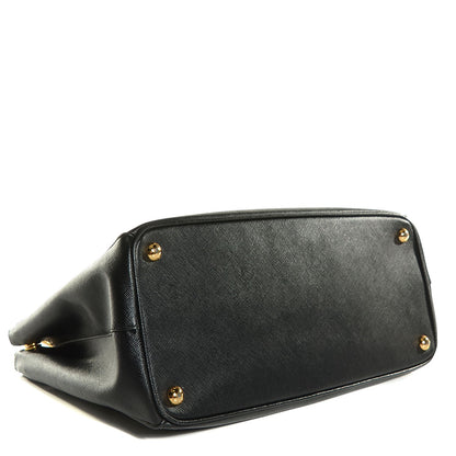 Prada Saffiano Lux Medium Double Zip Tote Nero Black 4 of 10