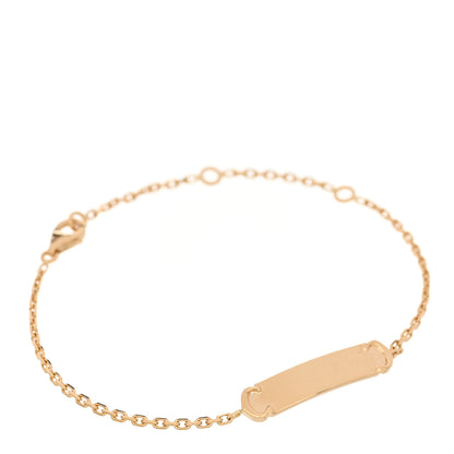 Cartier 18K Yellow Gold Logo Bracelet 1 of 4