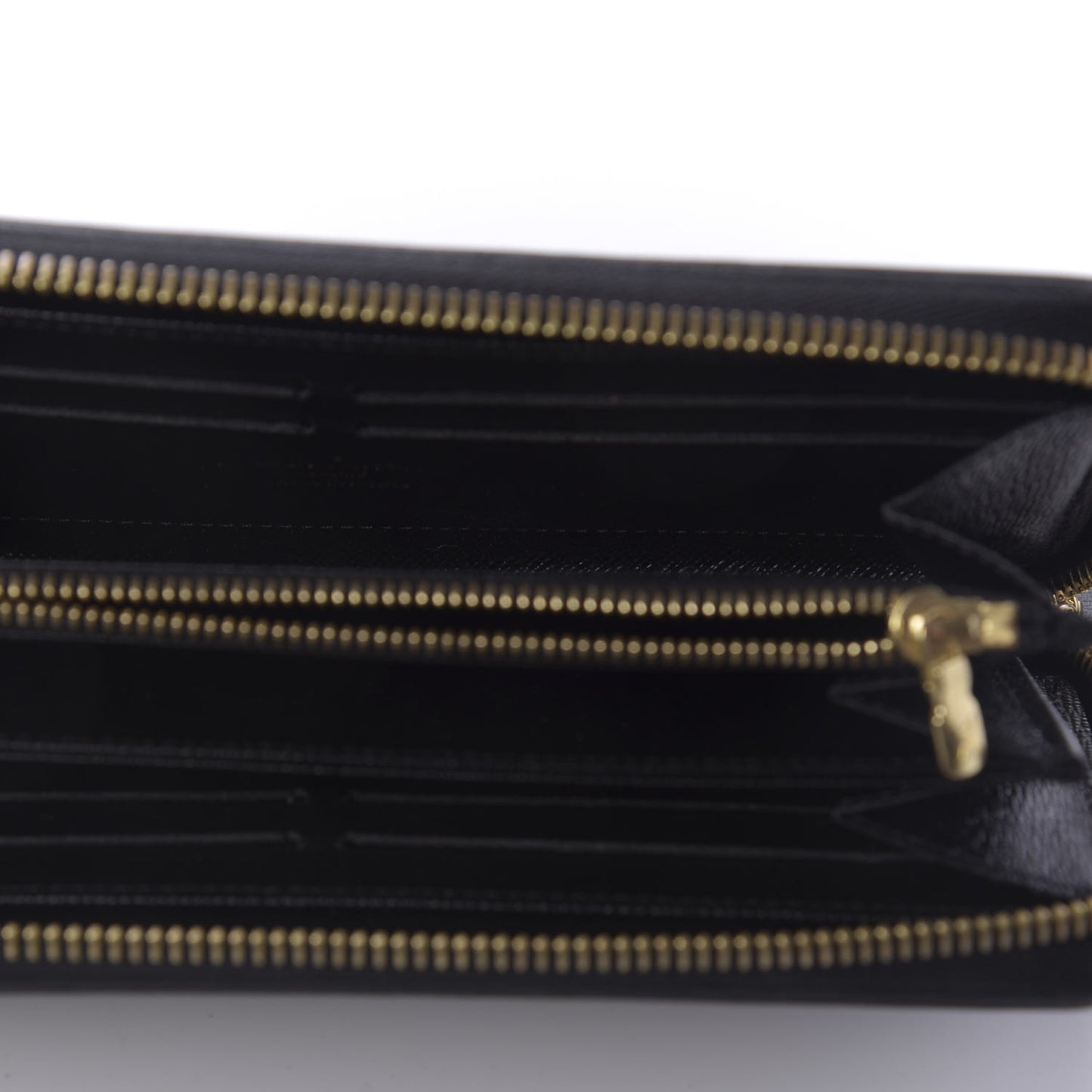 Calfskin Colored Monogram Zippy Wallet Blue Black