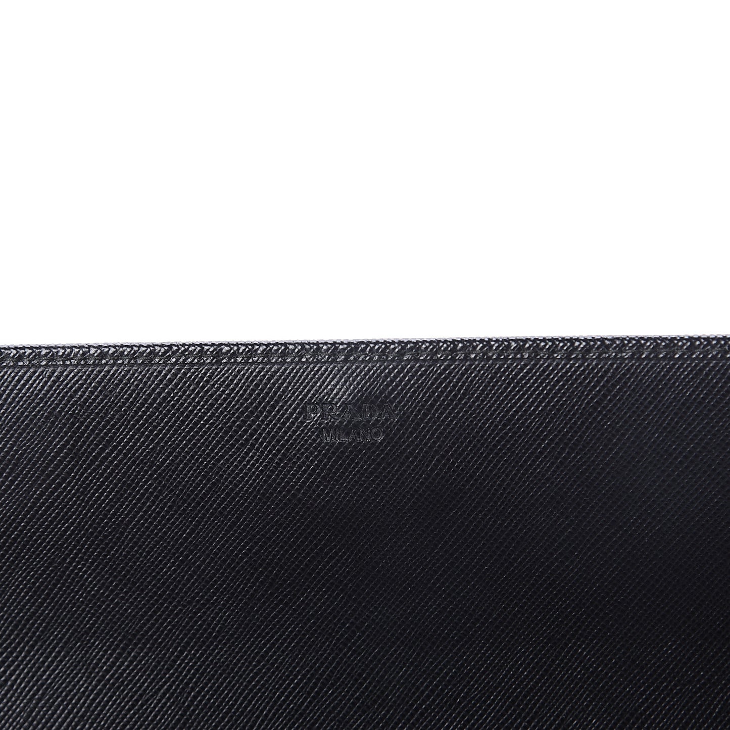 Saffiano Metal Oro Chain Wallet Black