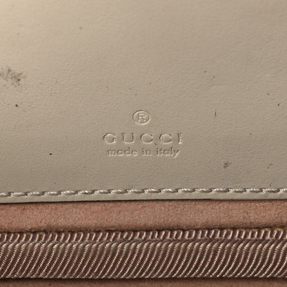 Gucci Calfskin Matelasse Mini GG Marmont Chain Crossbody Bag White 6 of 11