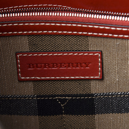 Burberry Canvas Mega Check Medium Ashby Hobo Cadmium Red 8 of 9