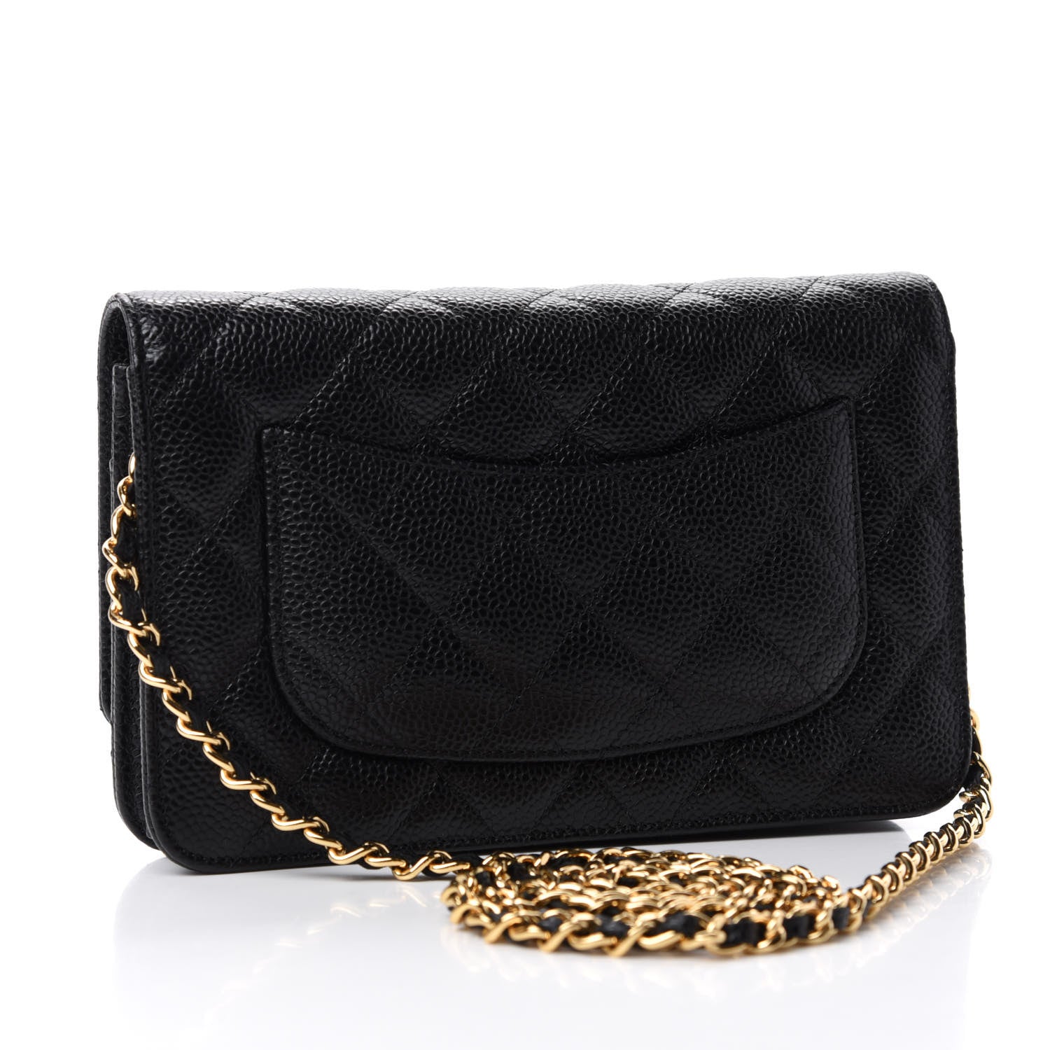 Chanel Caviar Quilted Wallet On Chain WOC Black 3 of 12