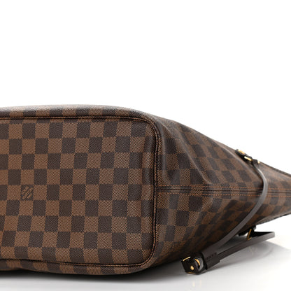 Louis Vuitton Damier Ebene Neo Neverfull MM Rose Ballerine 10 of 10