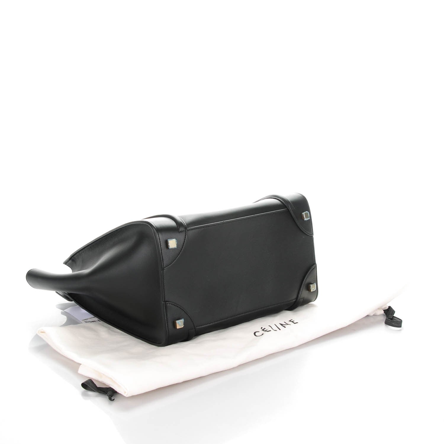 Celine Smooth Calfskin Mini Luggage Black 4 of 8