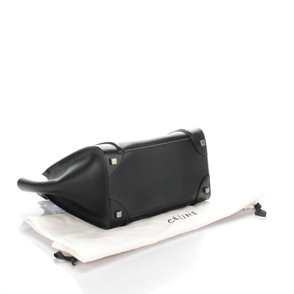 Celine Smooth Calfskin Mini Luggage Black 4 of 8