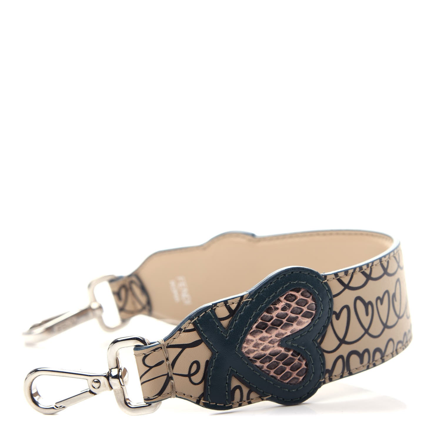 Fendi Vitello Liberty Elaphe Open Your Heart Strap You Amido Amazzonia Multicolor 1 of 7