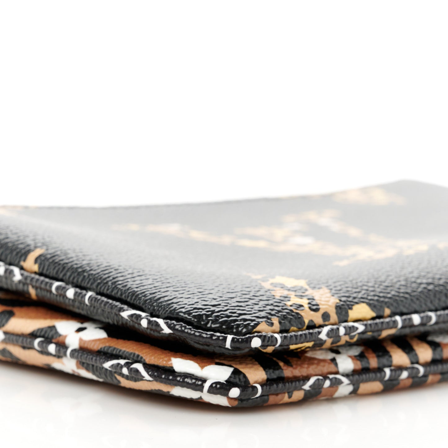 Monogram Giant Jungle Pochette Double Zip Black