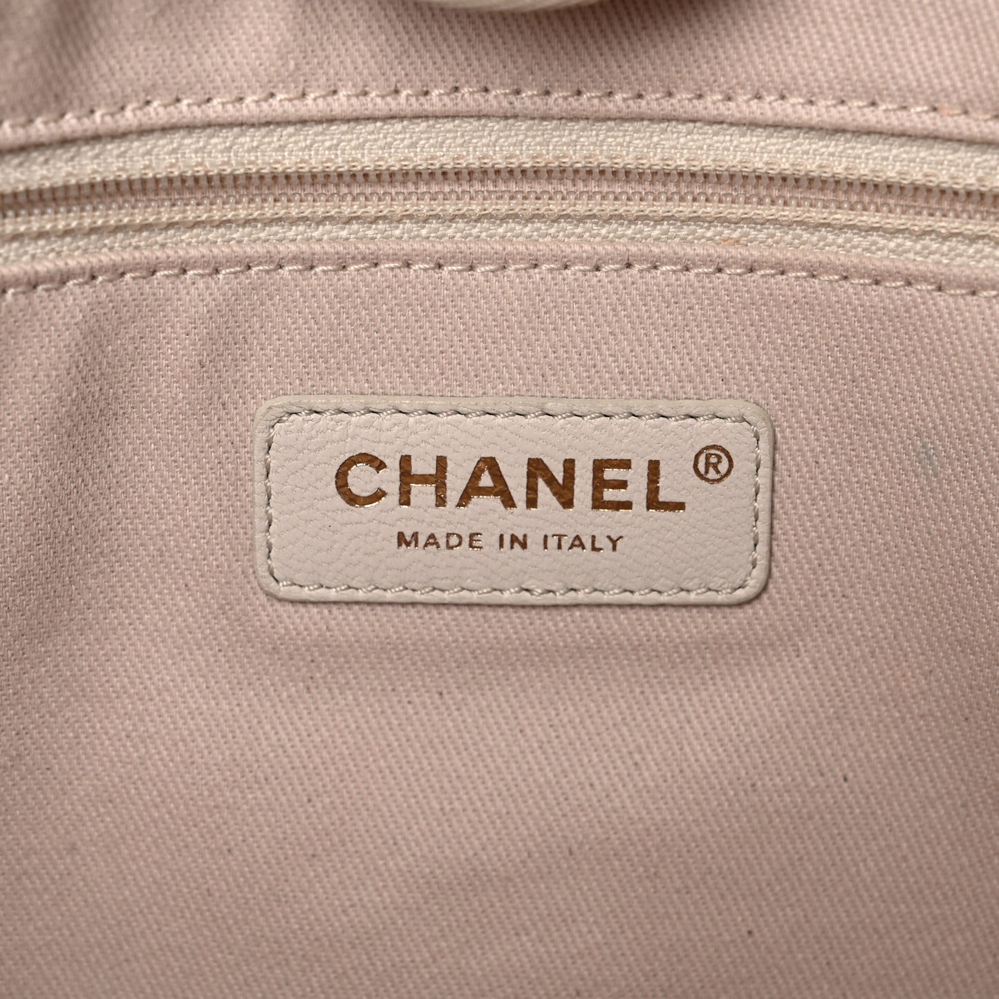 Canvas Small Deauville Tote Light Beige
