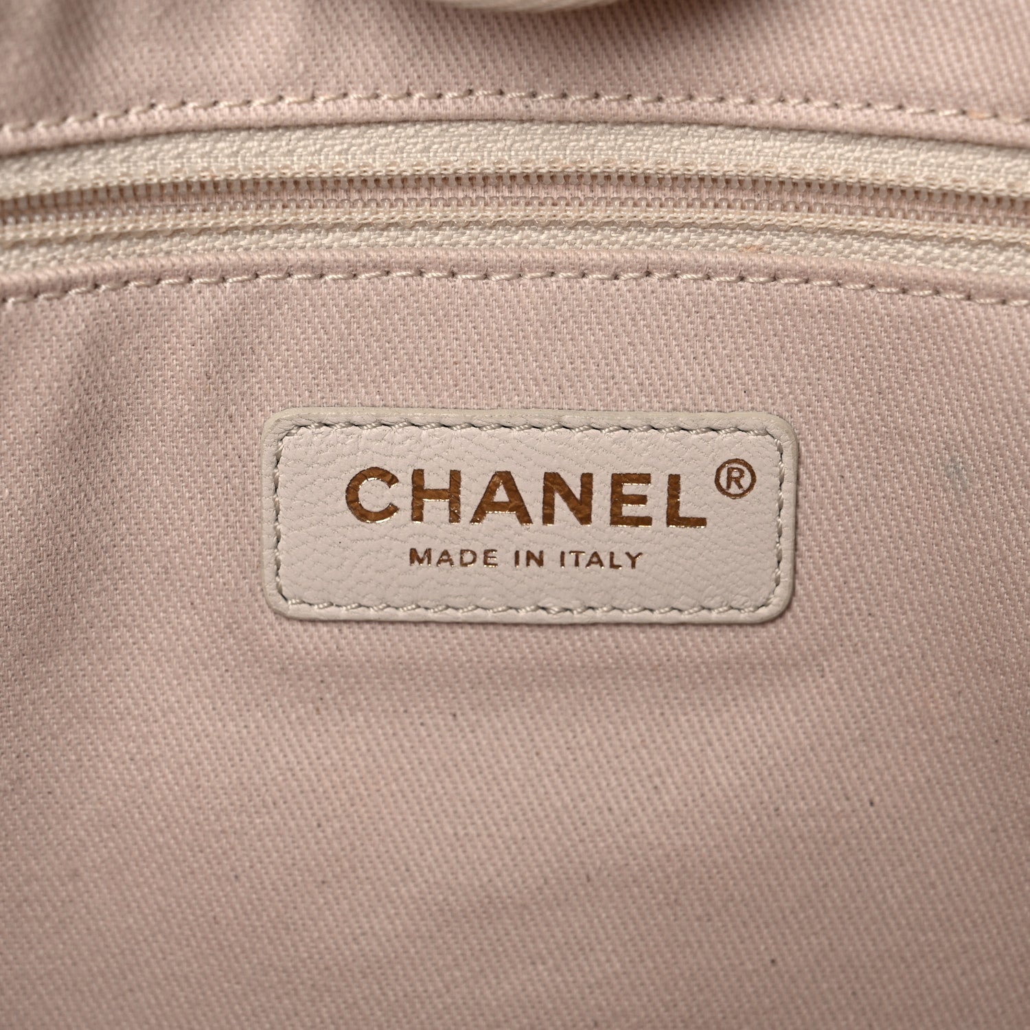 Chanel Canvas Small Deauville Tote Light Beige 6 of 14