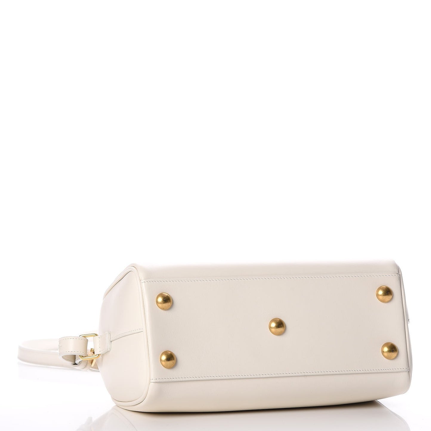 Calfskin Classic Baby Duffle Dove White