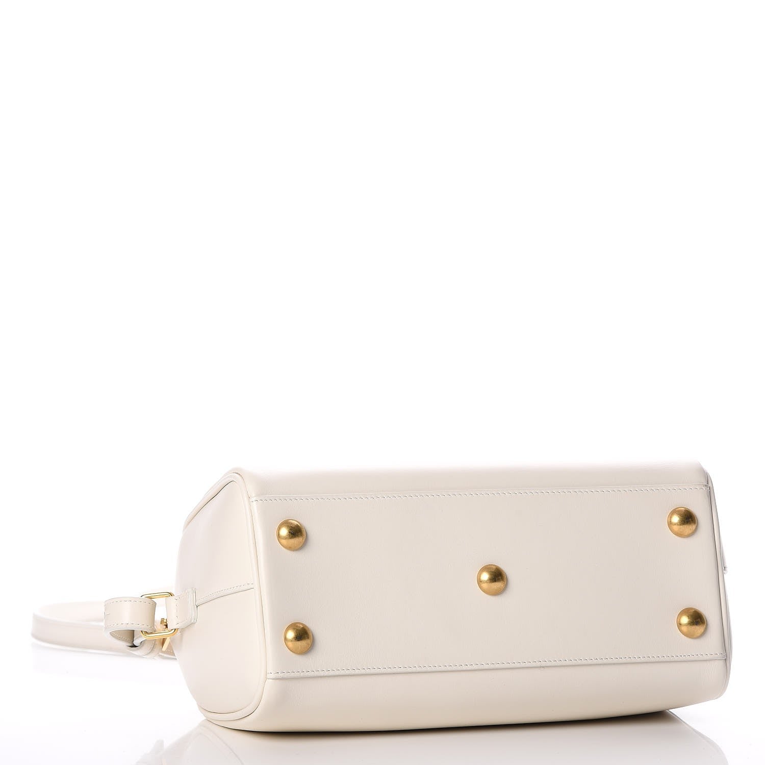 Saint Laurent Calfskin Classic Baby Duffle Dove White 4 of 7
